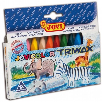 JOVICOLOR TRIWAX C/12 COLORES