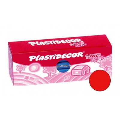PLASTIDECOR UNICOLOR C/25.ROJO