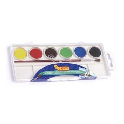 CAJA PLAST.6 ACUARELAS JOVI