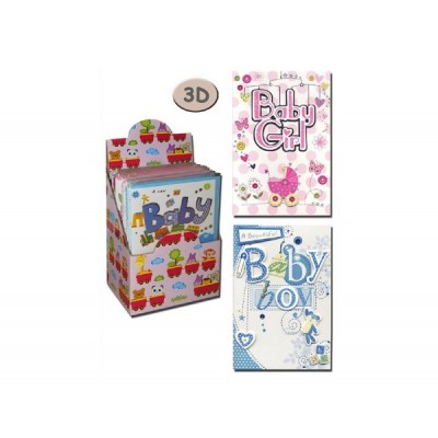 POSTAL FELICITACIÓN 3D BABY