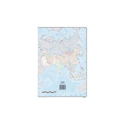 MAPA MUDO COLOR ASIA POLITICO