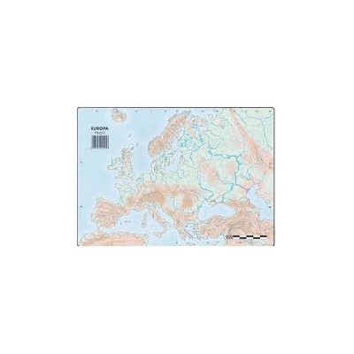 MAPA MUDO COLOR EUROPA FISICO