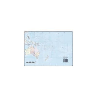 MAPA MUDO COLOR OCEANIA...