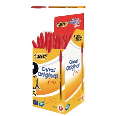 BOLI BIC CRISTAL FINO ROJO
