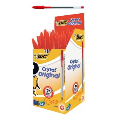 BOLI BIC CRISTAL MEDIO ROJO