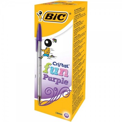 BOLI BIC CRISTAL FUN MORADO