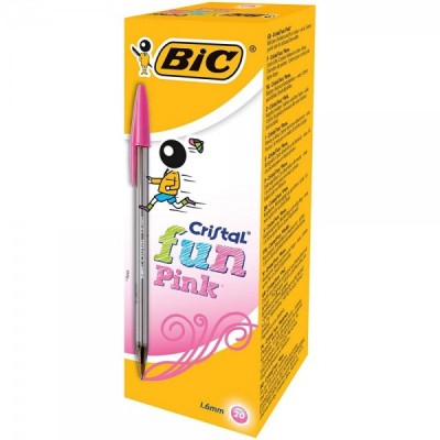 BOLI BIC CRISTAL FUN ROSA