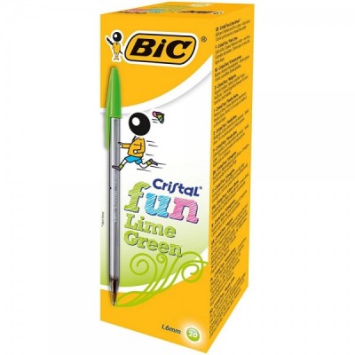 BOLI BIC CRISTAL FUN VERDE...