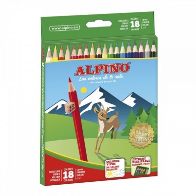 CAJA LAPIZ ALPINO 18 LARGO