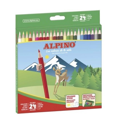 CAJA LAPIZ ALPINO 24 LARGO