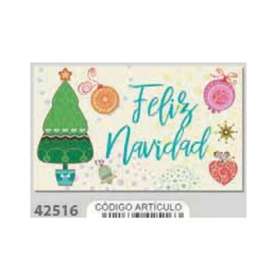 ETIQ. FELIZ NAVIDAD ARBOL...