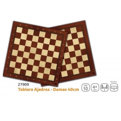 TABLERO AJEDREZ-DAMAS 40...