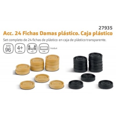 FICHAS DAMAS PLASTICO