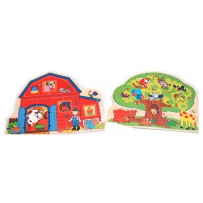 PUZZLE MADERA GRANJA-ARBOL...