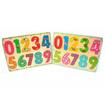 ENCAJABLE MADERA NUMEROS 30x22