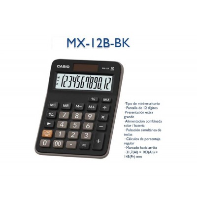 CALCULADORA CASIO MX-12B