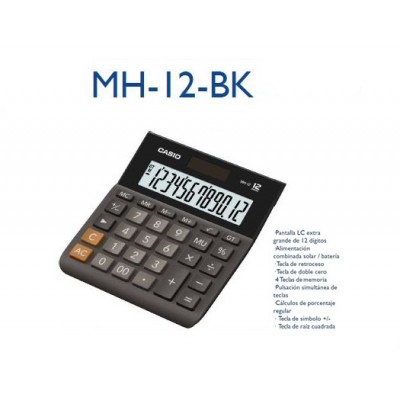 CALCULADORA CASIO MH-12BK