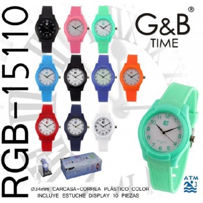 RELOJ GBODY UNISEX COLORES...