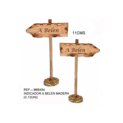 INDICADOR BELEN MADERA 11 CM.