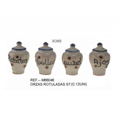 ORZAS/BUCAROS 3 CM. ROTULADOS
