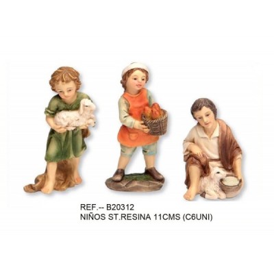 CAJA 6 NIÑOS STDOS RESINA...