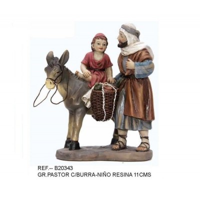 GRUPO PASTOR C/BURRA Y NIÑO...