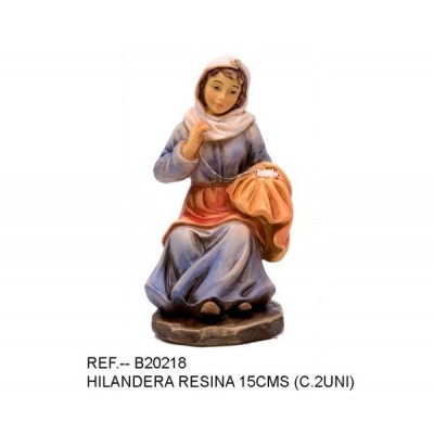 HILANDERA RESINA 15 CM.