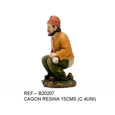 CAGANERO RESINA 15 CM.