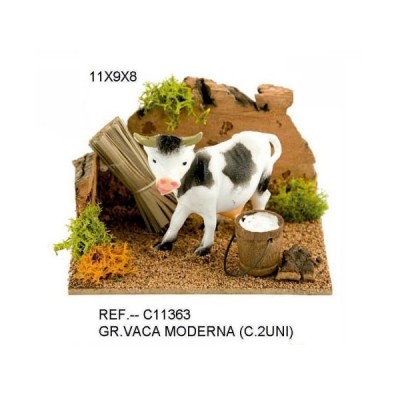 GRUPO VACA MODERNA 11X9X8 CM.