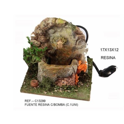 FUENTE RESINA C/ BOMBA AGUA...