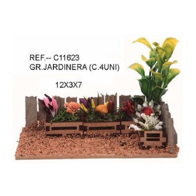 GRUPO JARDINERIA 12X3X7 CM.