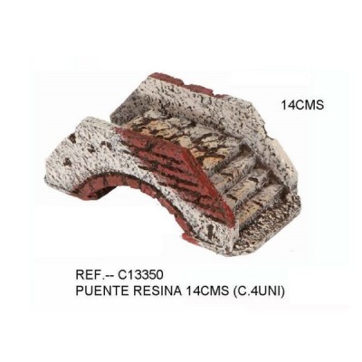 PUENTE CURVO MADERA 25 CM.