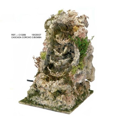 CASCADA C/BOMBA AGUA 18X20X27