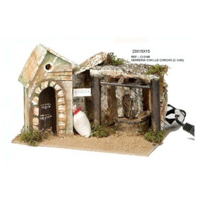 HERRERIA CORCHO C/LUZ 23X15X15