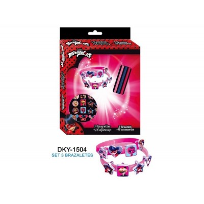 CAJA 3 BRAZALETES C/18...
