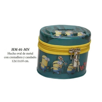 HUCHA OVAL METAL C/CREM....