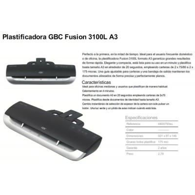 PLASTIFICADORA GBC FUSION...