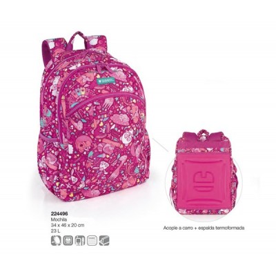 MOCHILA 2 DPT TOY 34X46X20