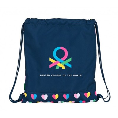 SACO PLANO BENETTON CORAZONES