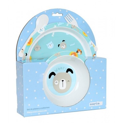 SET DE PLATOS Y CUBIERTOS...