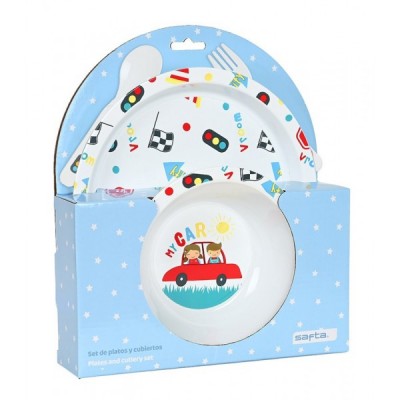 SET DE PLATOS Y CUBIERTOS...