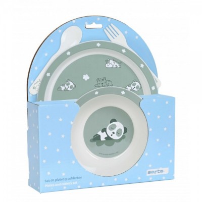 SET DE PLATOS Y CUBIERTOS...