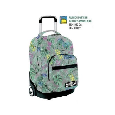 MOCHILA TROLLEY MUNICH PATTERN